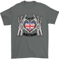I Love You Great Britain Union Jack Flag UK Mens T-Shirt Cotton Gildan Charcoal