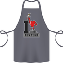 I Love (Heart) New York Cotton Apron 100% Organic Steel