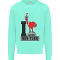 I Love (Heart) New York Kids Sweatshirt Jumper Peppermint