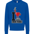 I Love (Heart) New York Kids Sweatshirt Jumper Royal Blue
