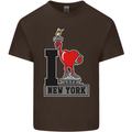 I Love (Heart) New York Kids T-Shirt Childrens Chocolate