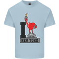 I Love (Heart) New York Kids T-Shirt Childrens Light Blue