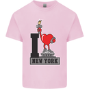 I Love (Heart) New York Kids T-Shirt Childrens Light Pink