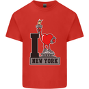 I Love (Heart) New York Kids T-Shirt Childrens Red