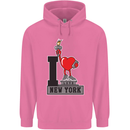I Love (Heart) New York Mens 80% Cotton Hoodie Azelea