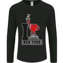 I Love (Heart) New York Mens Long Sleeve T-Shirt Black