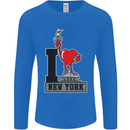 I Love (Heart) New York Mens Long Sleeve T-Shirt Royal Blue