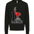 I Love (Heart) New York Mens Sweatshirt Jumper Black