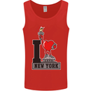 I Love (Heart) New York Mens Vest Tank Top Red