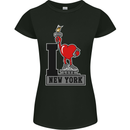 I Love (Heart) New York Womens Petite Cut T-Shirt Black