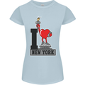 I Love (Heart) New York Womens Petite Cut T-Shirt Light Blue