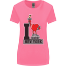 I Love (Heart) New York Womens Wider Cut T-Shirt Azalea