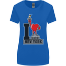 I Love (Heart) New York Womens Wider Cut T-Shirt Royal Blue