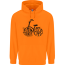 I Love to Ride My Bike Cycling Funny Childrens Kids Hoodie Orange