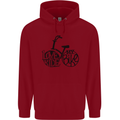 I Love to Ride My Bike Cycling Funny Childrens Kids Hoodie Red