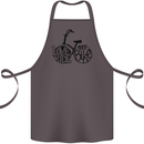I Love to Ride My Bike Cycling Funny Cotton Apron 100% Organic Dark Grey