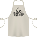 I Love to Ride My Bike Cycling Funny Cotton Apron 100% Organic Natural