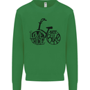 I Love to Ride My Bike Cycling Funny Kids Sweatshirt Jumper Irish Green