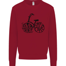 I Love to Ride My Bike Cycling Funny Kids Sweatshirt Jumper Red