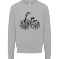 I Love to Ride My Bike Cycling Funny Kids Sweatshirt Jumper Sports Grey