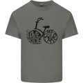 I Love to Ride My Bike Cycling Funny Kids T-Shirt Childrens Charcoal