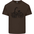 I Love to Ride My Bike Cycling Funny Kids T-Shirt Childrens Chocolate