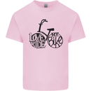 I Love to Ride My Bike Cycling Funny Kids T-Shirt Childrens Light Pink