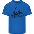 I Love to Ride My Bike Cycling Funny Kids T-Shirt Childrens Royal Blue