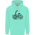 I Love to Ride My Bike Cycling Funny Mens 80% Cotton Hoodie Peppermint