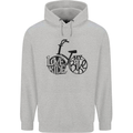I Love to Ride My Bike Cycling Funny Mens 80% Cotton Hoodie Sports Grey