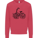 I Love to Ride My Bike Cycling Funny Mens Sweatshirt Jumper Heliconia