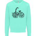 I Love to Ride My Bike Cycling Funny Mens Sweatshirt Jumper Peppermint