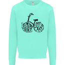 I Love to Ride My Bike Cycling Funny Mens Sweatshirt Jumper Peppermint