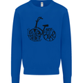 I Love to Ride My Bike Cycling Funny Mens Sweatshirt Jumper Royal Blue