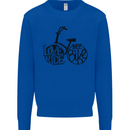 I Love to Ride My Bike Cycling Funny Mens Sweatshirt Jumper Royal Blue