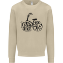 I Love to Ride My Bike Cycling Funny Mens Sweatshirt Jumper Sand