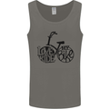 I Love to Ride My Bike Cycling Funny Mens Vest Tank Top Charcoal