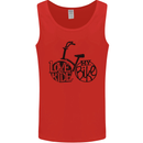 I Love to Ride My Bike Cycling Funny Mens Vest Tank Top Red