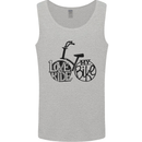 I Love to Ride My Bike Cycling Funny Mens Vest Tank Top Sports Grey