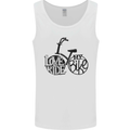 I Love to Ride My Bike Cycling Funny Mens Vest Tank Top White