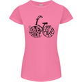 I Love to Ride My Bike Cycling Funny Womens Petite Cut T-Shirt Azalea