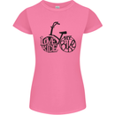 I Love to Ride My Bike Cycling Funny Womens Petite Cut T-Shirt Azalea