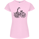 I Love to Ride My Bike Cycling Funny Womens Petite Cut T-Shirt Light Pink