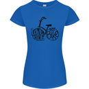 I Love to Ride My Bike Cycling Funny Womens Petite Cut T-Shirt Royal Blue