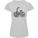 I Love to Ride My Bike Cycling Funny Womens Petite Cut T-Shirt Sports Grey