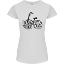 I Love to Ride My Bike Cycling Funny Womens Petite Cut T-Shirt White