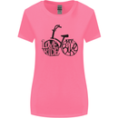 I Love to Ride My Bike Cycling Funny Womens Wider Cut T-Shirt Azalea