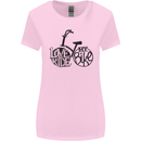I Love to Ride My Bike Cycling Funny Womens Wider Cut T-Shirt Light Pink