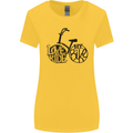I Love to Ride My Bike Cycling Funny Womens Wider Cut T-Shirt Yellow