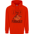 I Nap Funny Periodic Table Sloth Geek Sleep Childrens Kids Hoodie Bright Red